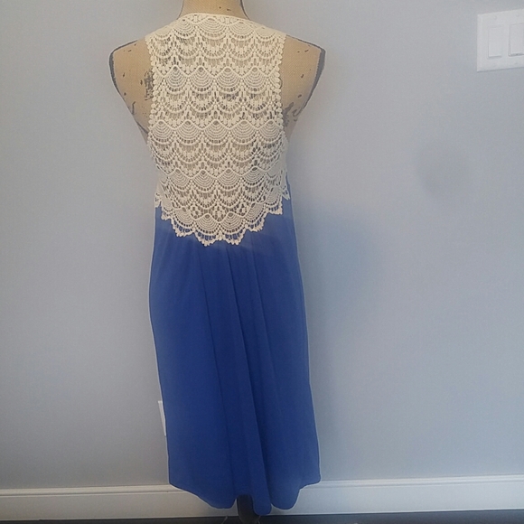 Dresses New Royal Blue And White Cotton Dress Poshmark